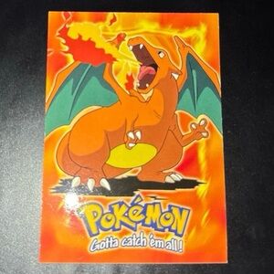 Topps Charizard E6 of 12 tv series 1 black label 2000 Art Rare WOTC non-holo
